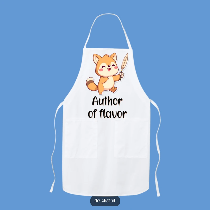 Funny Bard Apron: Dramatic animal with quill, perfect for storytellers gift.