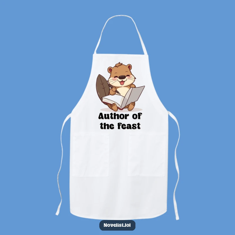 Funny Busy Beaver Scribe Apron: Cook and Create with Comedic Style