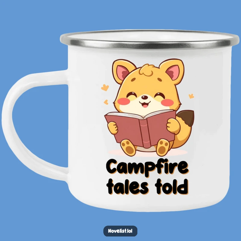 Funny Storyteller Camping Mug: Expressive & Durable for Adventures, Perfect Gift
