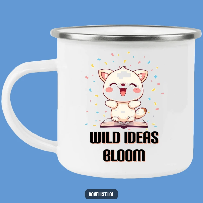 Durable Funny Animal Page Confetti Camping Mug: Adventure Fuelled by Humor