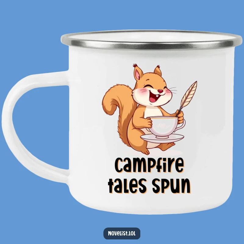 Funny Squirrel Tea Camping Mug: Adventure with Nutty Humor!