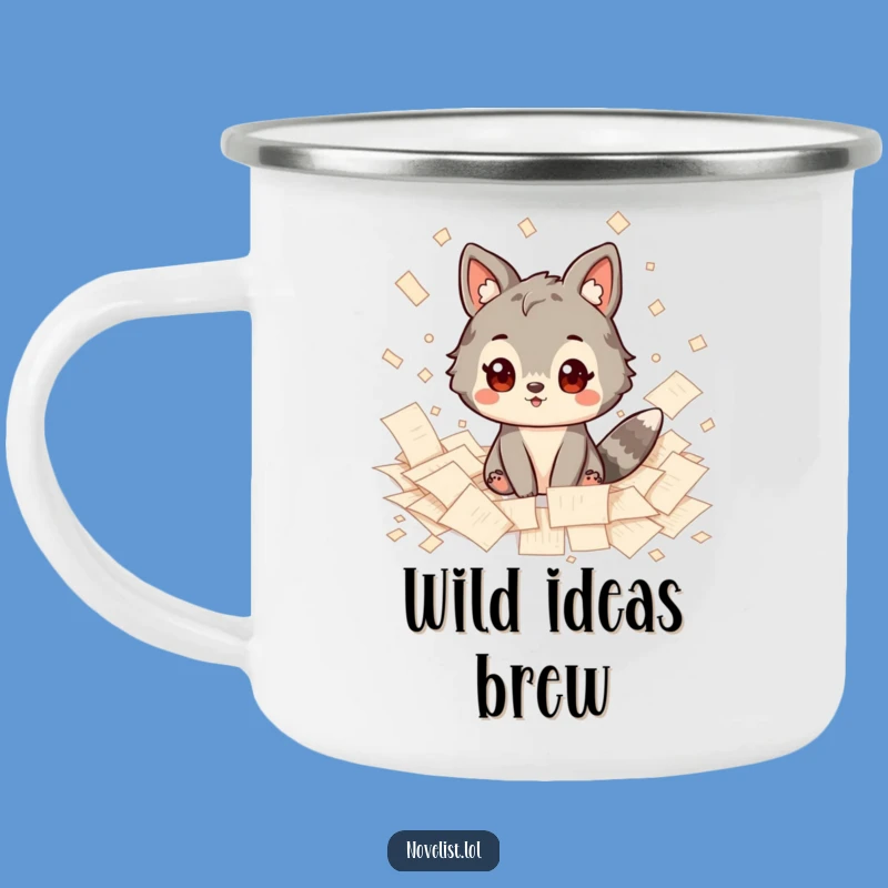 Funny Campfire Inspiration Mug: Humorous Outdoor Companion for Creative Souls