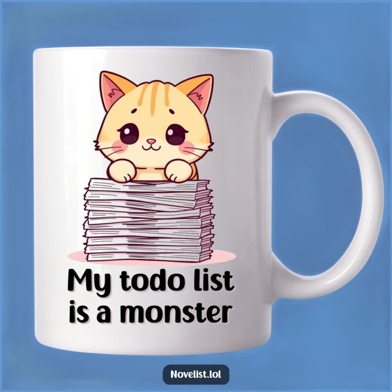 Funny Pudgy Cat Surprise Mug: A Hilarious Office Humor Gift for Cat Lovers