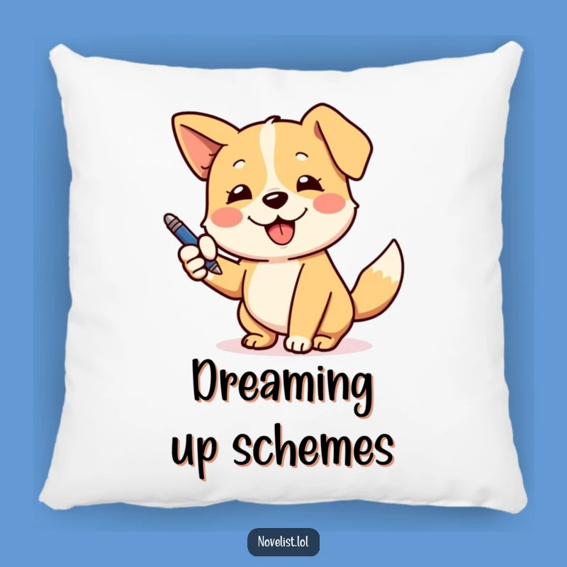 Funny Dog Pen Pillow: Snuggle Up with Creative Paws!