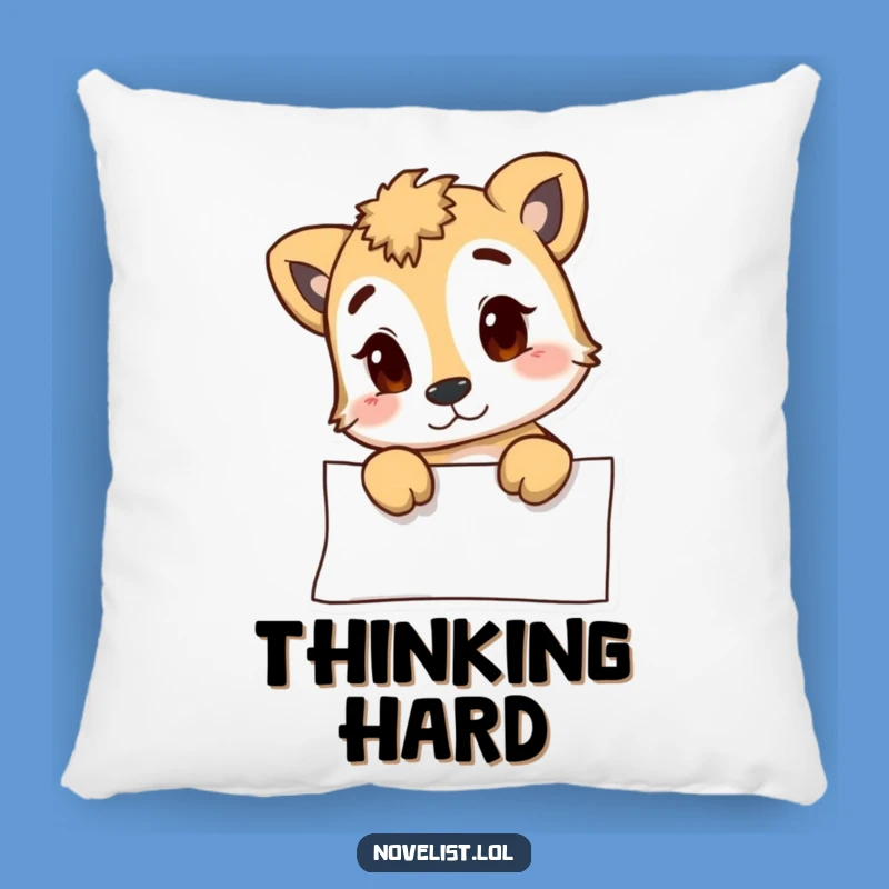 Funny Animal Blank Page Pillow - Cozy Comfort and Hilarious Decor