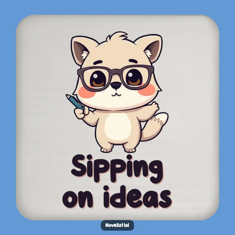 Funny Point Coaster: Animal Gestures Dramatically, Protect Surfaces Funny Gift