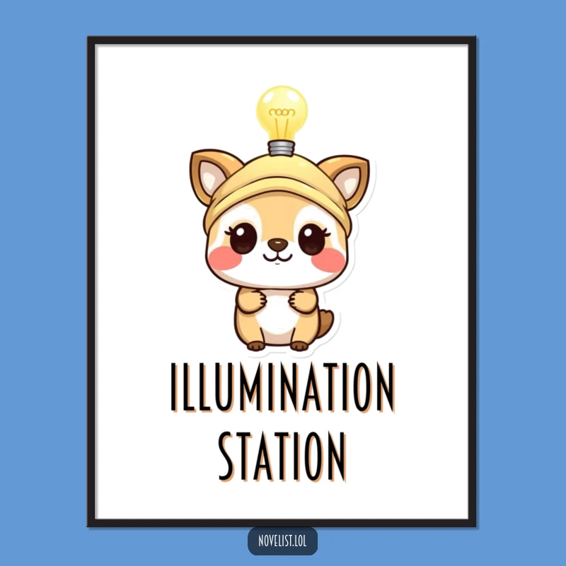 Funny Genius Animal Poster - Inspire Brilliance in Any Room!