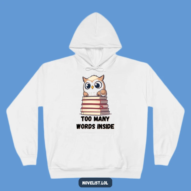 Funny Owl Manuscript Hoodie: Cozy Up with Scholarly Humor This Season!