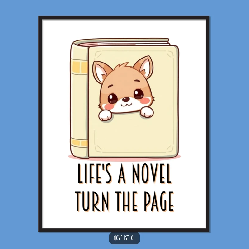 Free Printable Funny Wall Art: Playful Animal Book Lover, Quirky Downloadable Decor