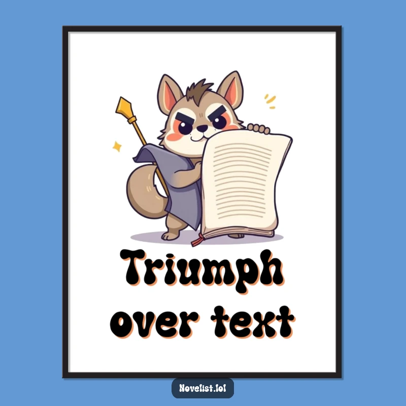 Funny Free Printable Wall Art: Determined Scholar Inspires Triumphant Decor