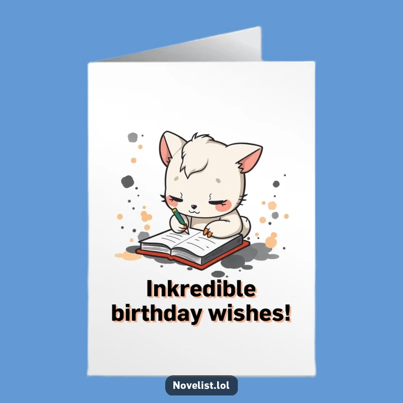 Free Printable Birthday Card: Scribbling Animal for a Wild DIY Wish!