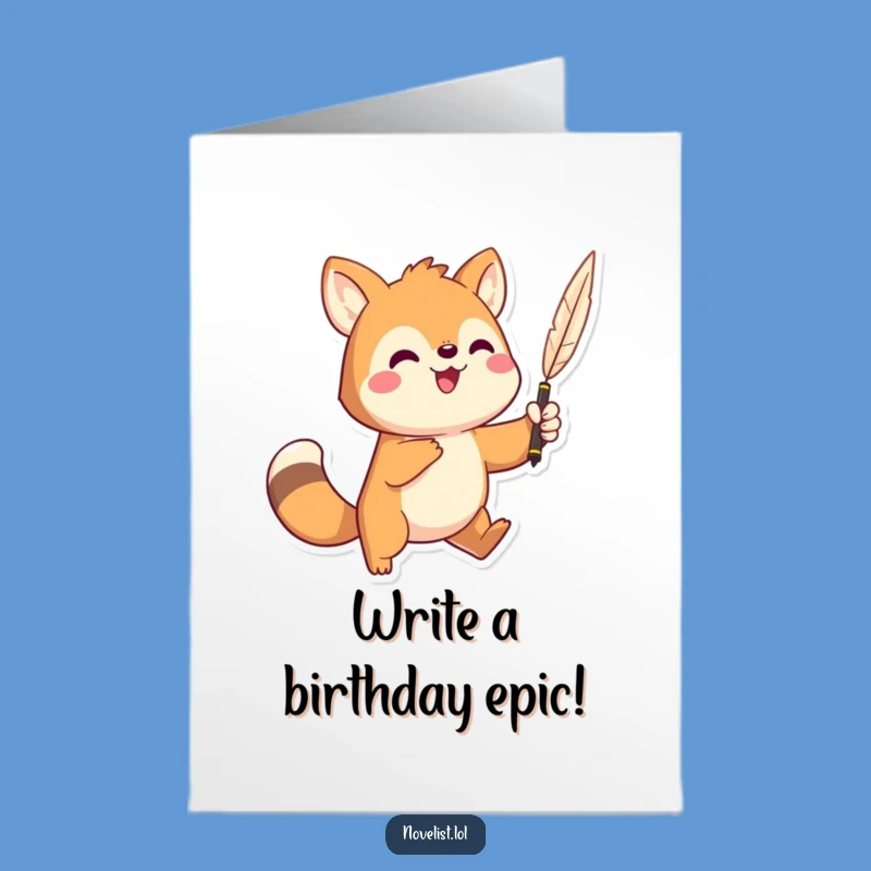 Free Printable Bard Birthday Card - Funny Downloadable Gift for Dramatic Souls