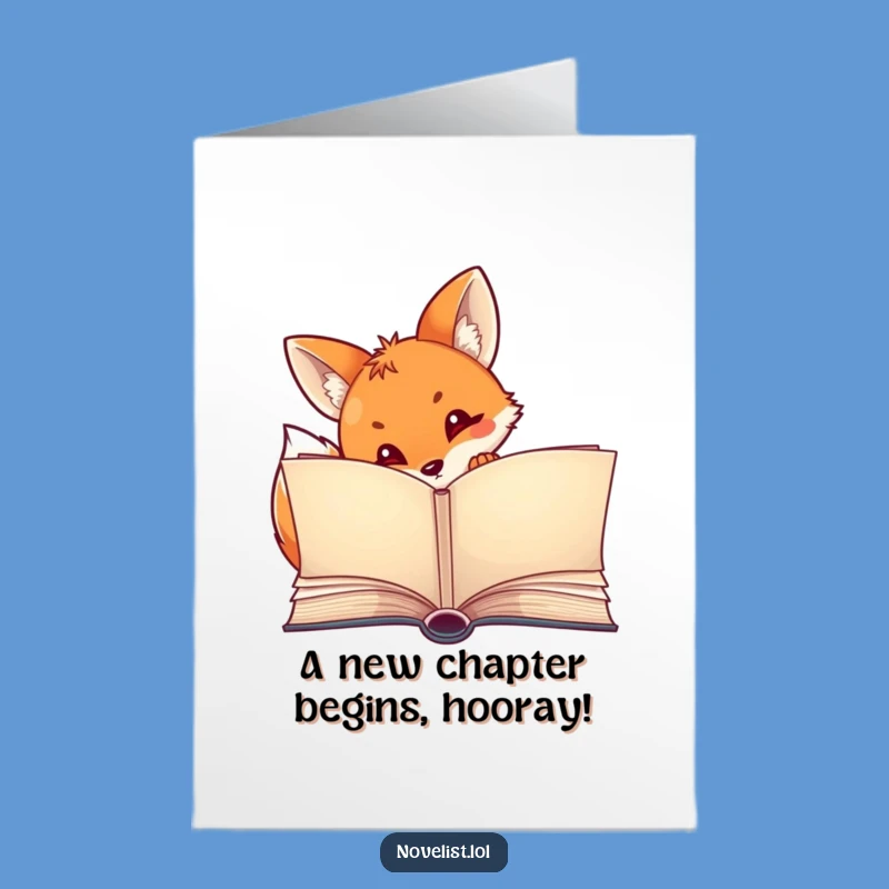 Free Printable Congrats Card: Curious Fox Celebrates Your Great News!