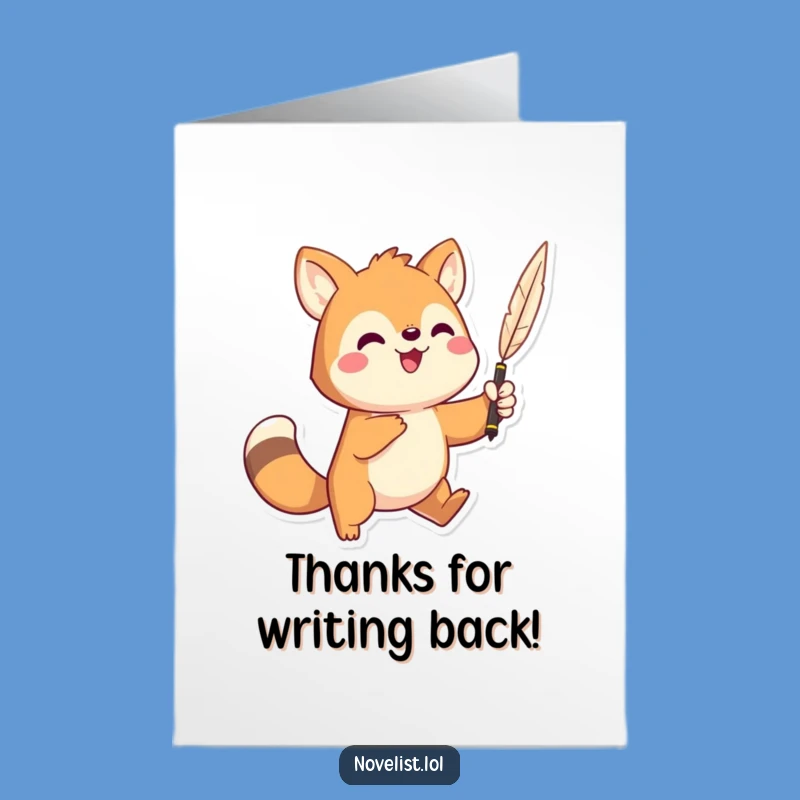 Free Printable Dramatic Thanks Card - Funny Downloadable Note for Gratitude