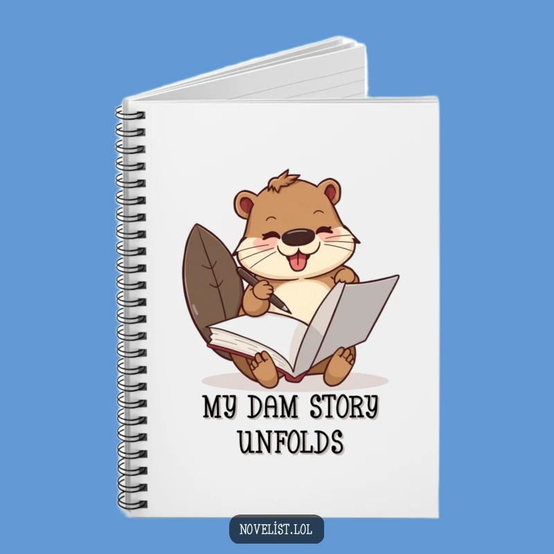 Funny Busy Beaver Scribe Notebook: Record Your Thoughts Diligently