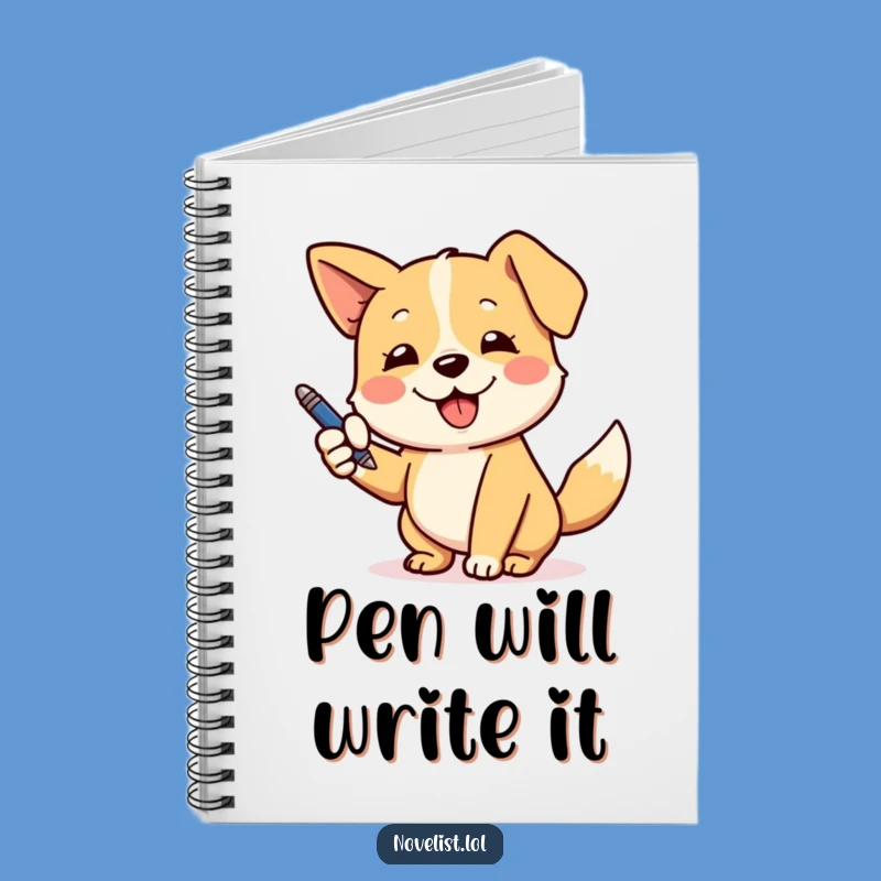 Funny Dog Pen Notebook: Capture Ideas with Playful Pups!