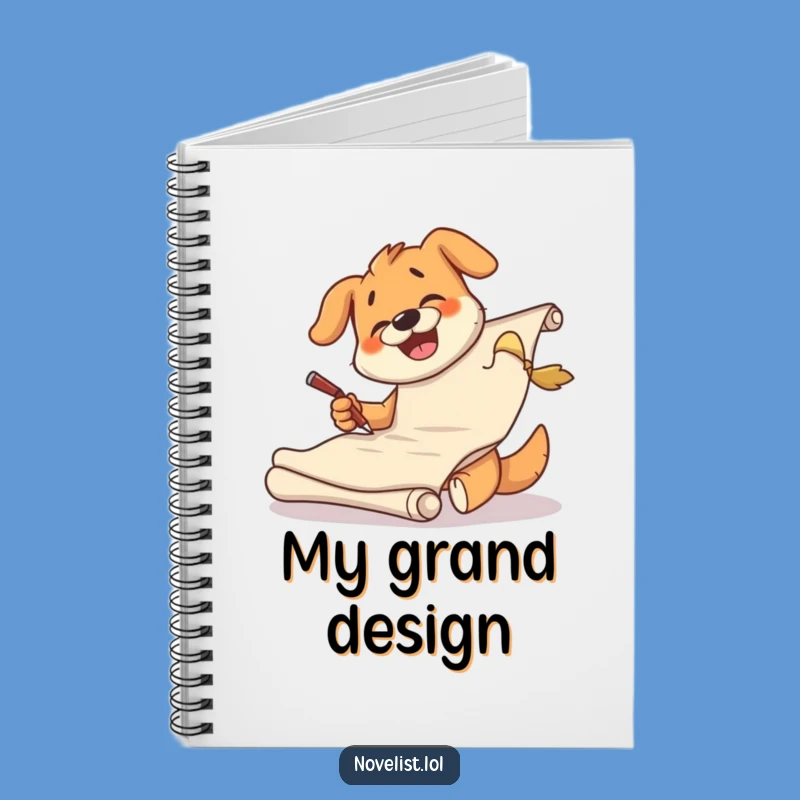 Funny Dog Scribe Notebook - Giggling Pup's Creative Journal Gift