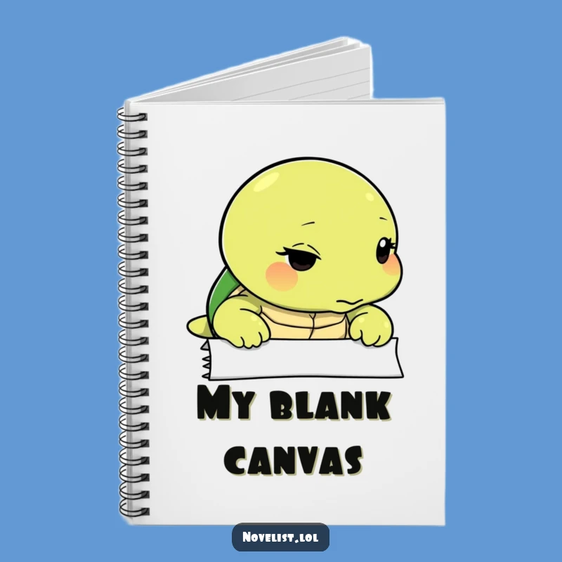 Funny Turtle Blank Page Notebook - Contemplative Journal for Thinkers Gift