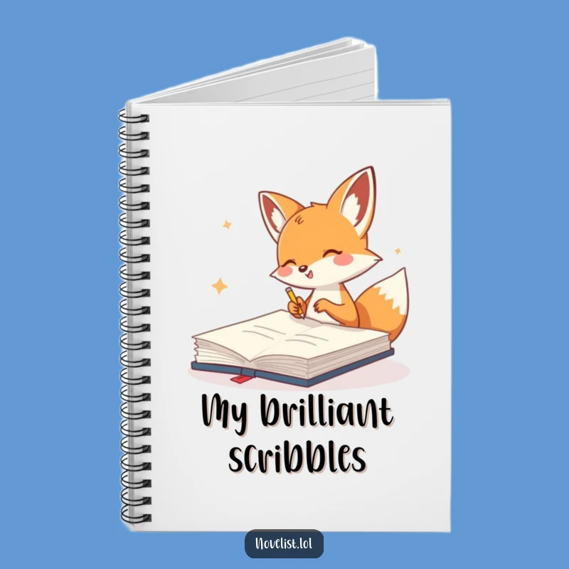 Funny Creative Notebook - Fox Journal, Inspiring Funny Gift