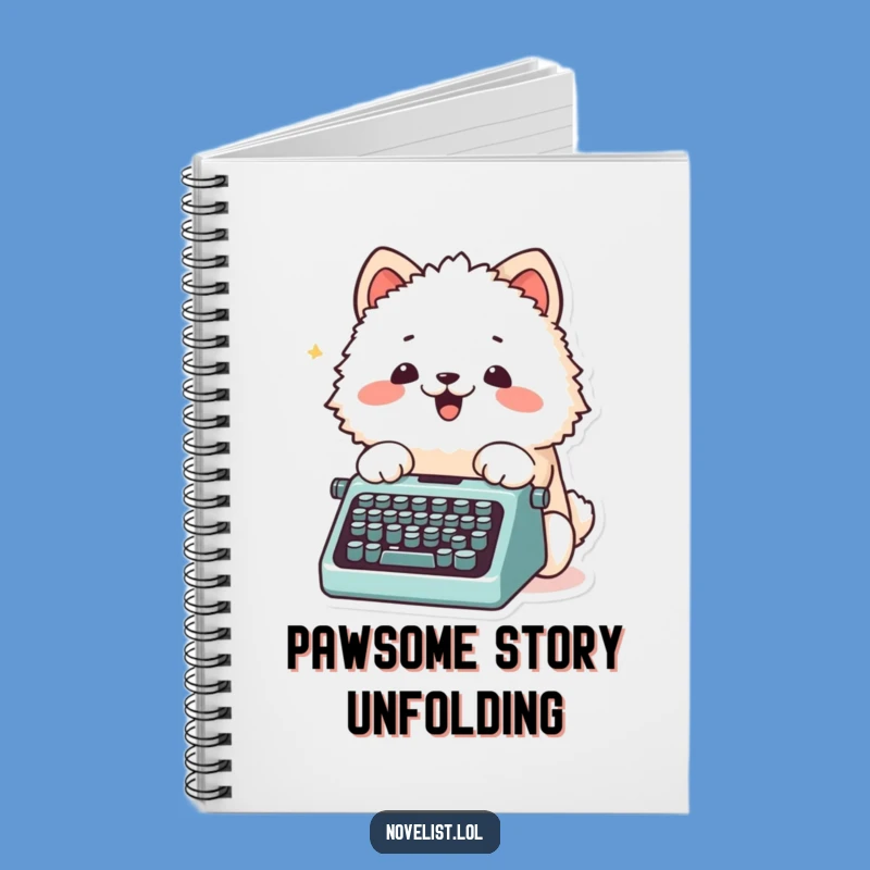Funny Writer's Notebook: Fluffy Animal Typing Stories, Perfect Funny Gift