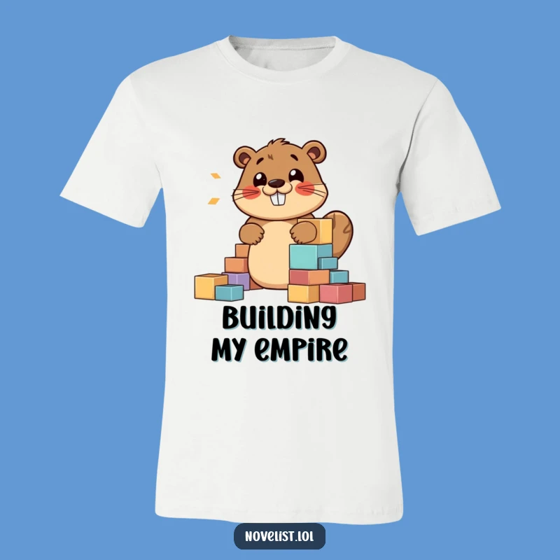Funny Beaver Story Builder T-Shirt - Wear Your Creative Humor Proudly