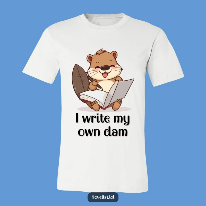 Funny Busy Beaver Writer T-Shirt: Express Your Creative Drive with Humor