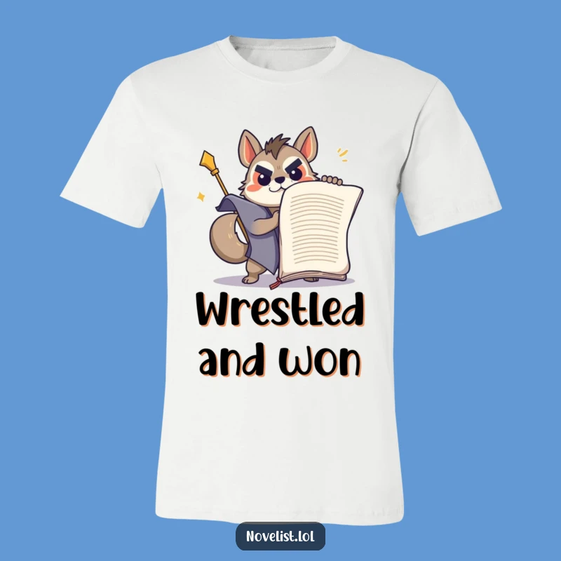 Funny Determined Animal Writer T-Shirt: Your Story, Your Victory!