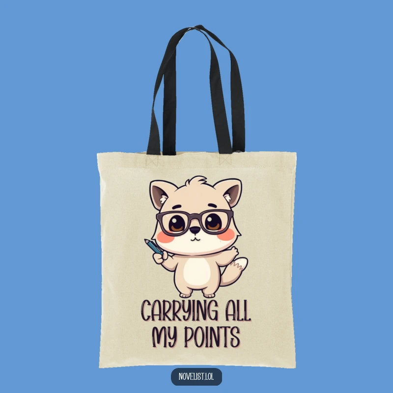 Funny Presenter Tote Bag: Animal Gesturing Dramatically, Practical Funny Gift