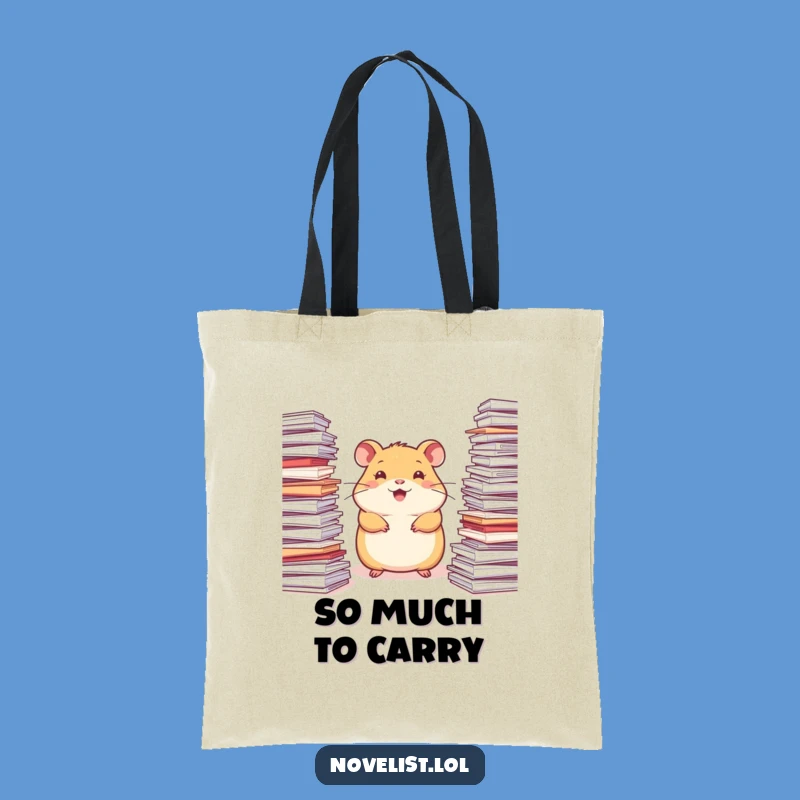 Funny Inspired Hamster Tote Bag: Carry Your Brilliant Ideas